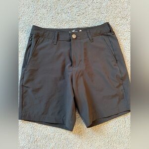 Hollister Black Casual Shorts Size 28 Lightweight Activewear Knee‎ Length